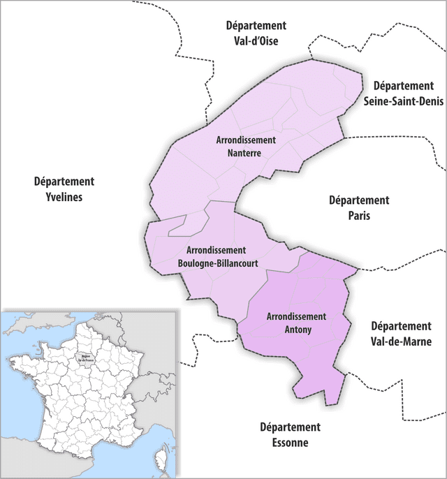 carte hauts de seine